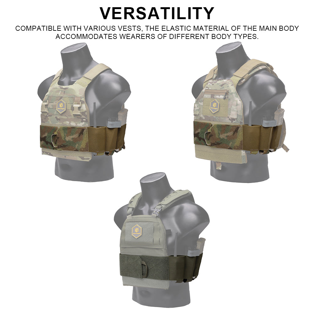 EMERSONGEAR Tactical Vest Elastic Cummerbund Set Plate Carrier Removal Magazine Pouch