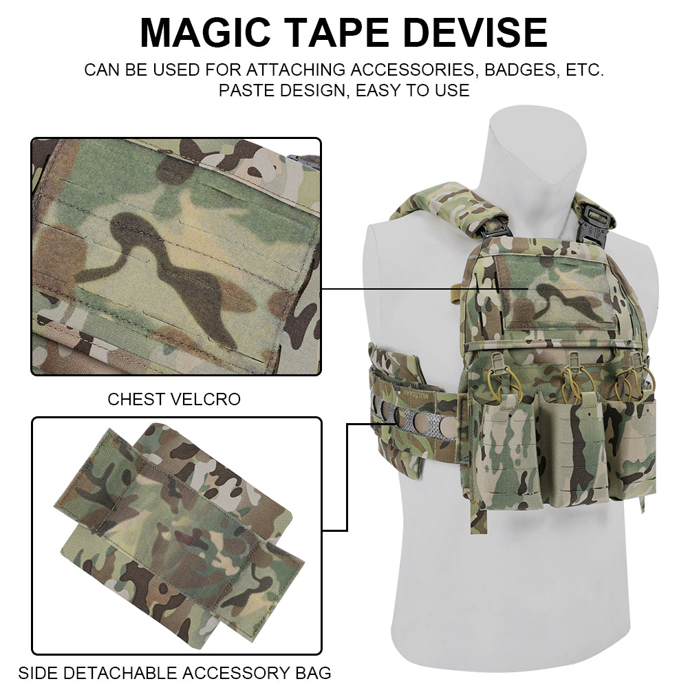 SINAIRSOFT FCPC V5 Adjustable Shoulder Strap Front Magazine Molle Vest