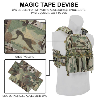 SINAIRSOFT FCPC V5 Adjustable Shoulder Strap Front Magazine Molle Vest