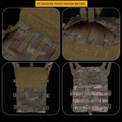 SINAIRSOFT Tactical Molle Zip-on Panel Plate Carrier Vest AVS JPC 2.0 Zip Pack Pouch Bag