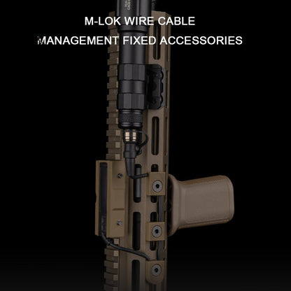 SINAIRSOFT Tactical M-LOK Cable Clip Wire Guide System Flashlight Tail Picatinny Rail Cover