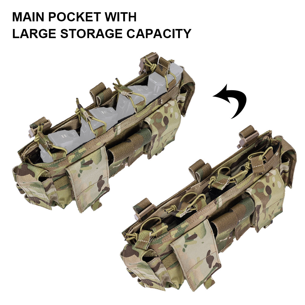 SINAIRSOFT Tactical Magazine MAG Pouch 9mm 5.56 For release buckle Vest Chest Rig