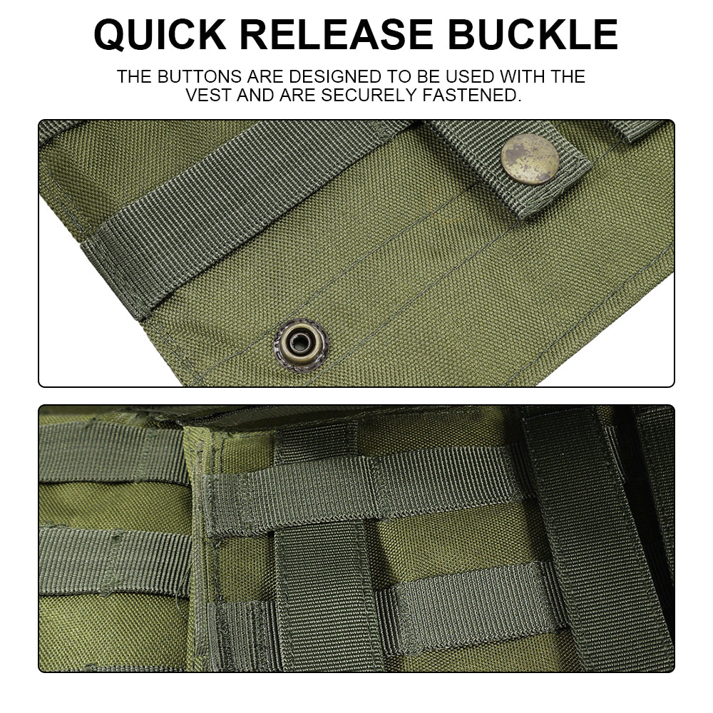 SINAIRSOFT Tactical Vest Plate Carrier Molle Airsoft Combat Assault Gear w/ Pouch