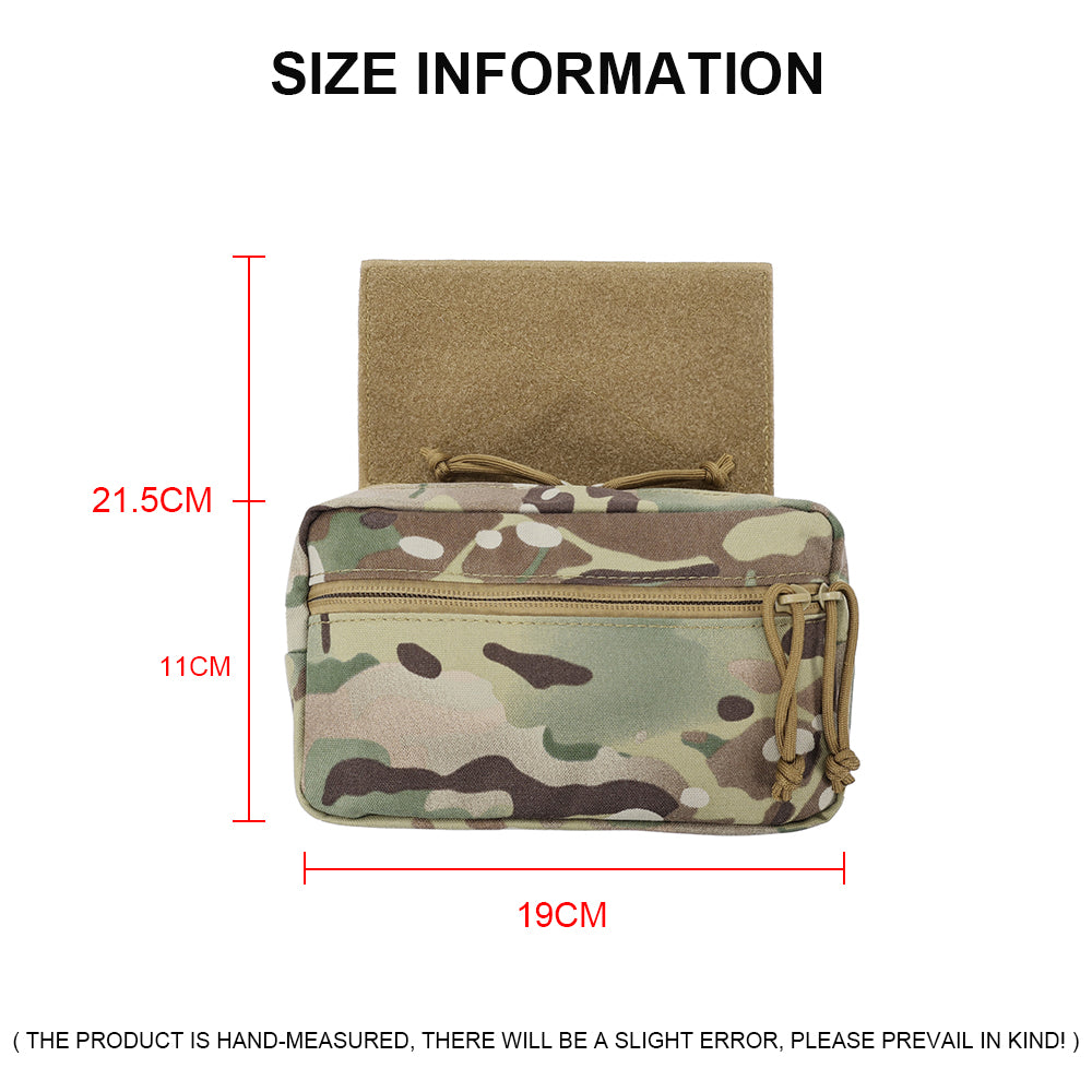 SINAIRSOFT Tactical Drop Pouch Front Sub Abdominal Carrying Kit Bag for Tactical Chest Rig