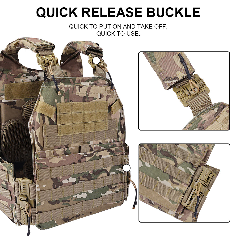 SINAIRSOFT Modular Tactical Training Combat Vest Plate Carrier Body