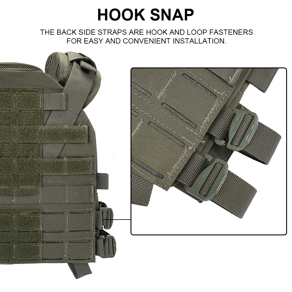 SINAIRSOFT KZ Plate Carrier Tactical Vest Quick Release Low Profile Molle Vest