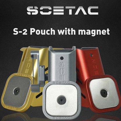 SINAIRSOFT IPSC Quick Shooting Magnetic Magazine Pouch Magnetic Clip (New Square Design)