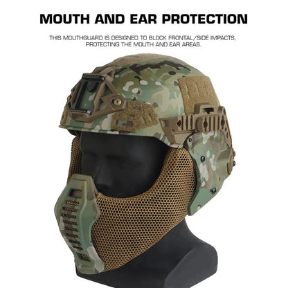 SINAIRSOFT Tactical Helmet 3.0 Version Special Mouthguard Mask