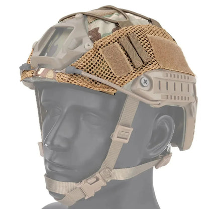 SINAIRSOFT Tactical Helmet Cover W/ mesh for Airsoft Hunting Fast Helmet Headwear
