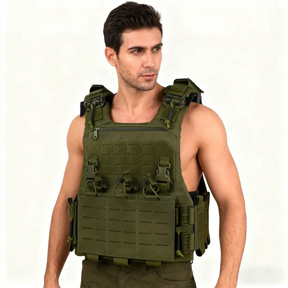 SINAIRSOFT VCU Tactical Vest Lightweight Laser Carrier With 556 762 Magazine Pouch