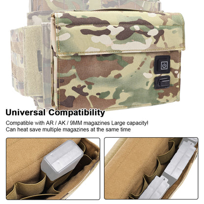 SINAIRSOFT Tactical 9mm Magazine Pouch Warmer Adjust IPSC USB Power Bag Mag