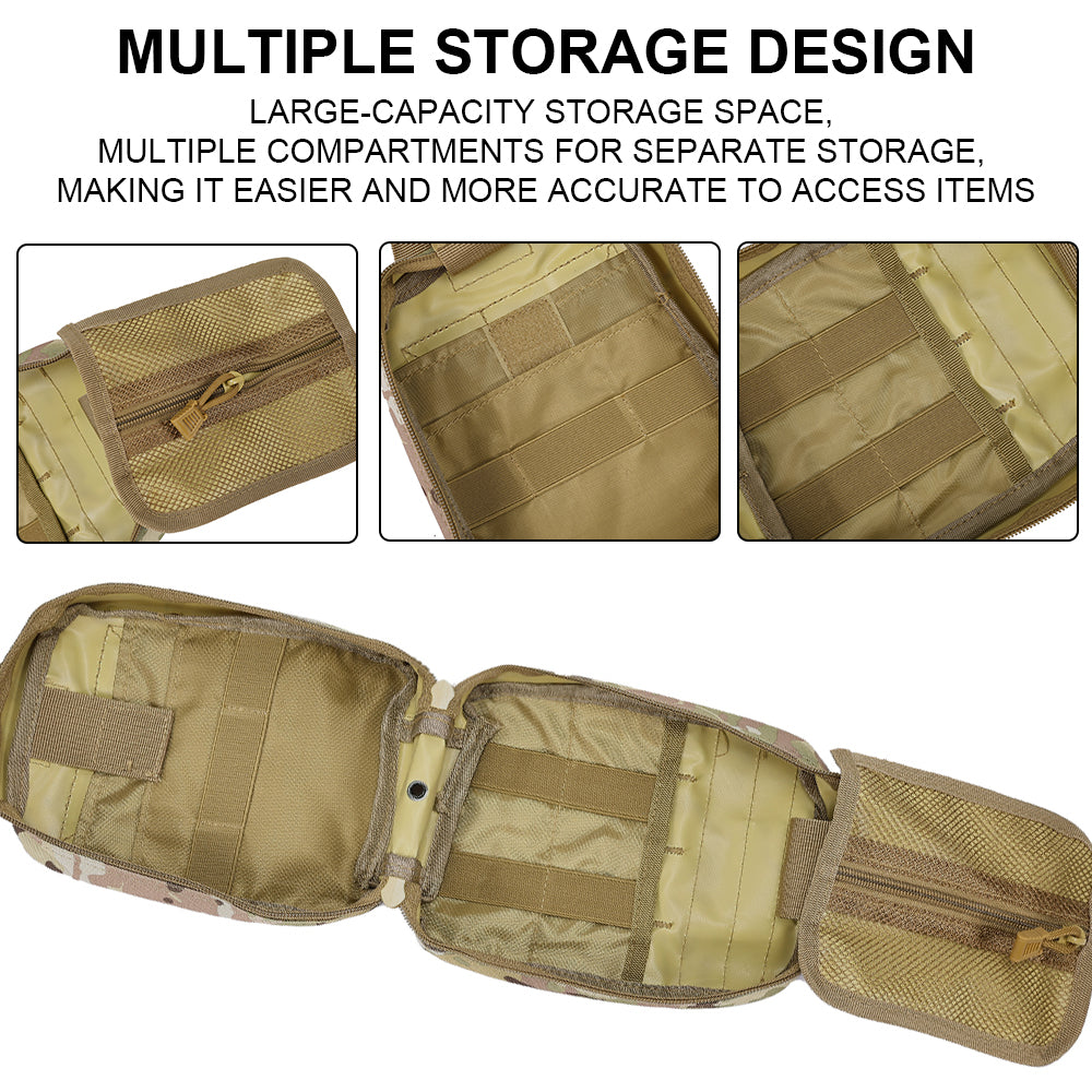 SINAIRSOFT Tactical First Aid Kit Survival Kit Molle Rip-Away EMT Pouch Bag Medical Pack