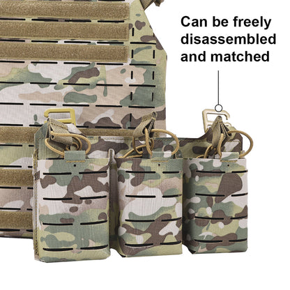 SINAIRSOFT Tactical Vest With Quick Release Laser Cut Triple Magazine