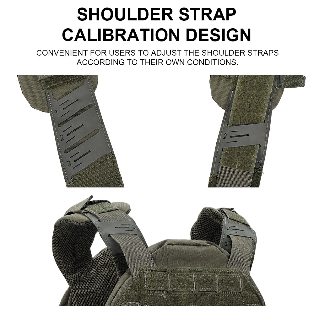 SINAIRSOFT KZ Plate Carrier Tactical Vest Quick Release Low Profile Molle Vest