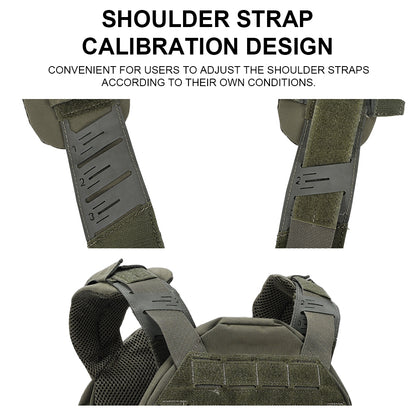 SINAIRSOFT KZ Plate Carrier Tactical Vest Quick Release Low Profile Molle Vest