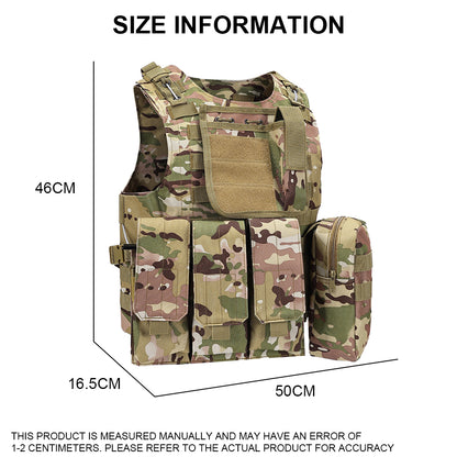SINAIRSOFT Tactical Vest Molle Combat Assault Plate Carrier for Paintball