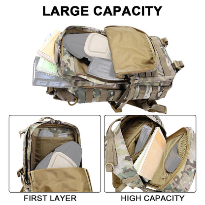 SINAIRSOFT 30L Tactical Backpack Outdoor Hiking Camping Rucksack Trekking Travel Molle Bags