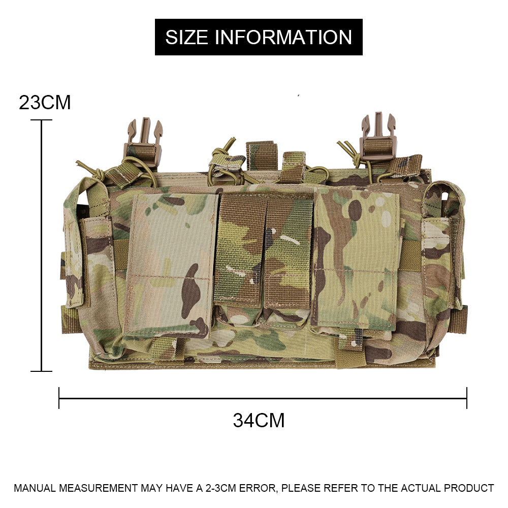 SINAIRSOFT Tactical Magazine MAG Pouch 9mm 5.56 For release buckle Vest Chest Rig