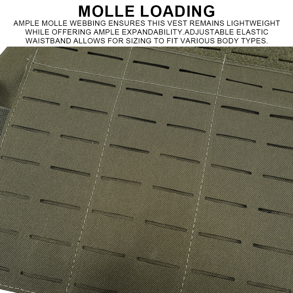 SINAIRSOFT VCU Tactical Vest Lightweight Laser Carrier With 556 762 Magazine Pouch