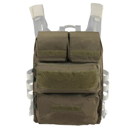 SINAIRSOFT Tactical Zip-on Panel Pouch Airsoft Plate Carrier Back Zip Pack Bag