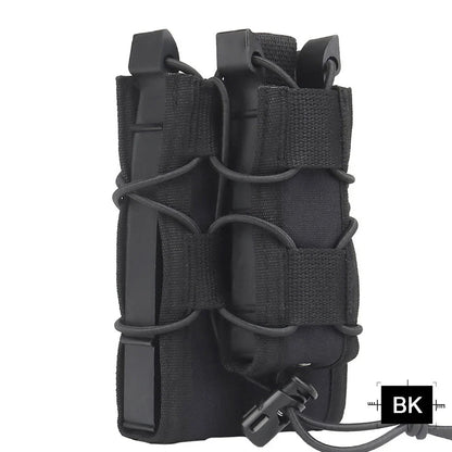 SINAIRSOFT Tactical Molle Double Magazine Pouch 9mm/5.56mm Belt