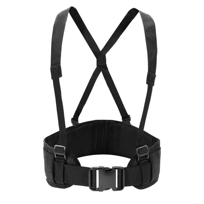 SINAIRSOFT Tactical Molle Waist Padded Belt w/ Suspender Combat Hunting Belts