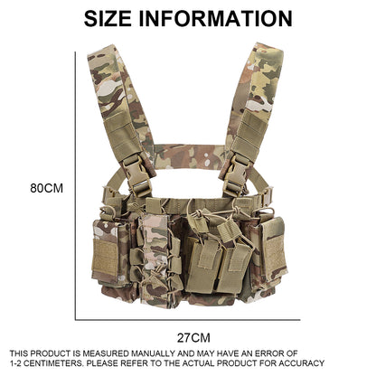 SINAIRSOFT Tactical D3CR Chest Rig Harness Assault Plate Carrier Front Mission Panel Vest