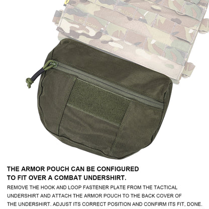 SINAIRSOFT Tactical Molle Chest Rig Drop Dump Pouch Bag For CRM CRX D3 Vest