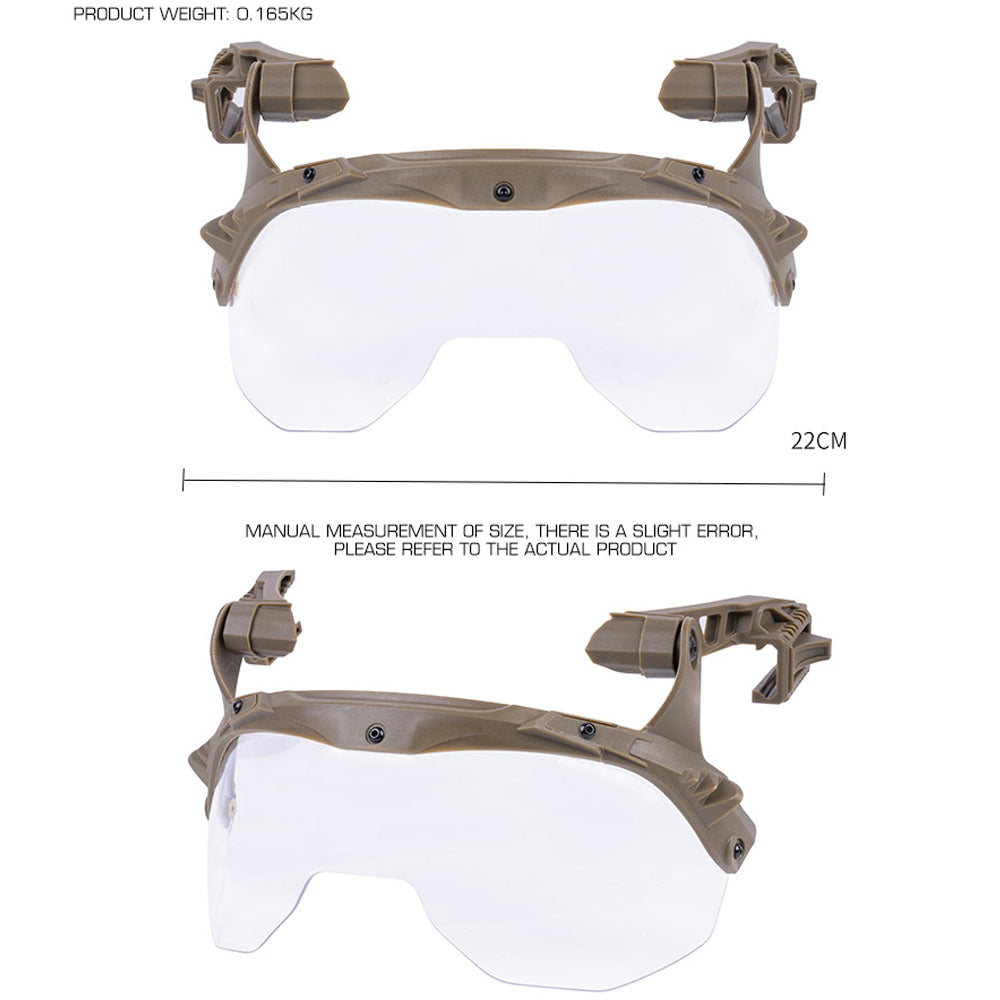 SINAIRSOFT Tactical Wendy Helmet 3.0 Goggles Flippable