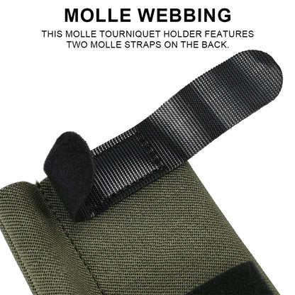 SINAIRSOFT Tactical Tournique Holder TQ Pouch Elastic Band Hook&Loop Belt Tournique bag