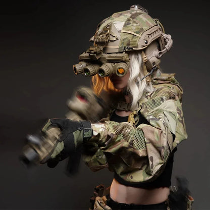 SINAIRSOFT Tactical Breathable Functional Hooded Sleeve Coat