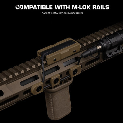 SINAIRSOFT Tactical M-LOK Cable Clip Wire Guide System Flashlight Tail Picatinny Rail Cover