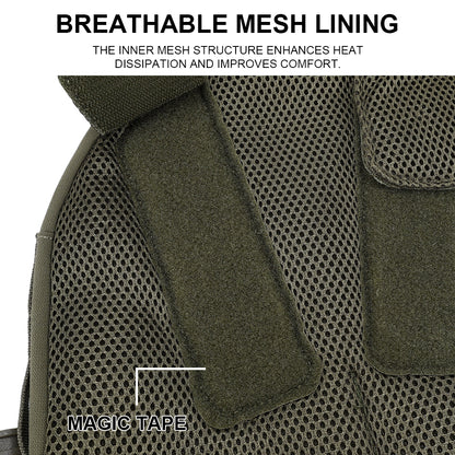 SINAIRSOFT KZ Plate Carrier Tactical Vest Quick Release Low Profile Molle Vest