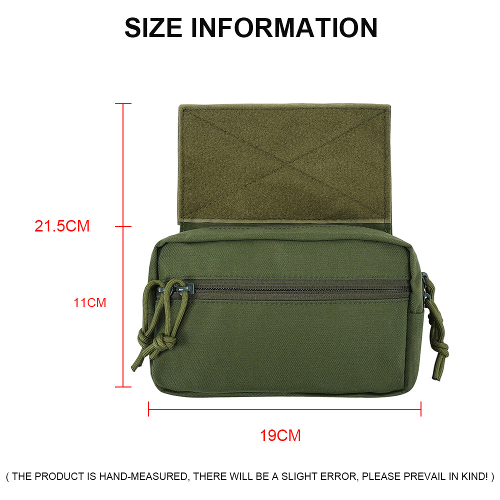 SINAIRSOFT Tactical Drop Pouch Front Sub Abdominal Carrying Kit Bag for Tactical Chest Rig
