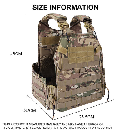 SINAIRSOFT Modular Tactical Training Combat Vest Plate Carrier Body