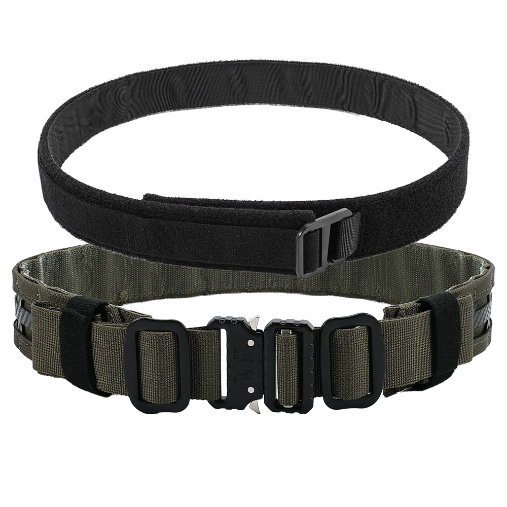 SINAIRSOFT Tactical MOLLE Combat Belt Outer Inner Belt QD Metal Buckle Hunting Gear