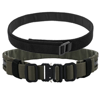 SINAIRSOFT Tactical MOLLE Combat Belt Outer Inner Belt QD Metal Buckle Hunting Gear