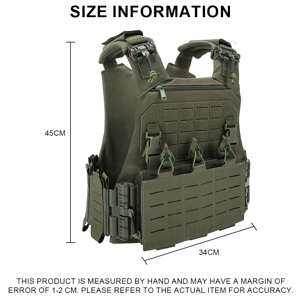 SINAIRSOFT VCU Tactical Vest Lightweight Laser Carrier With 556 762 Magazine Pouch
