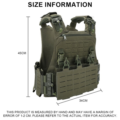 SINAIRSOFT VCU Tactical Vest Lightweight Laser Carrier With 556 762 Magazine Pouch