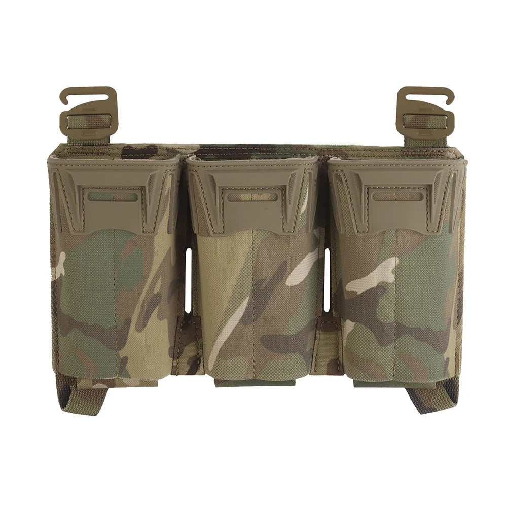 SINAIRSOFT K-Type G Hook Triple Magazine Pouch Panel Back With Hook&Loop Plate