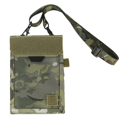 SINAIRSOFT Tactical ID Card Holder Hook & Loop Patch Badge Credit Bag Neck Lanyard Key Ring