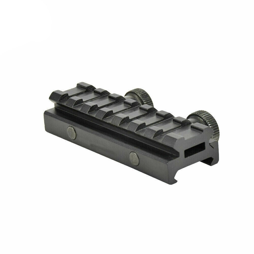 SINAIRSOFT Tactical Low Profile 20 mm Weaver Picatinny Scope 8 Slot QD Riser Rail Mount