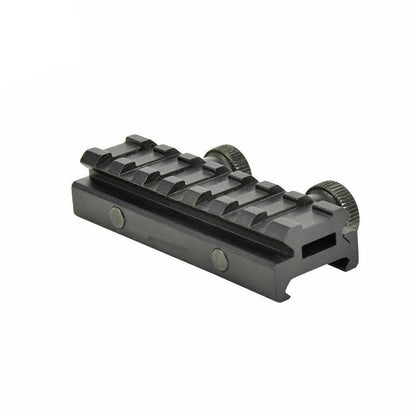 SINAIRSOFT Tactical Low Profile 20 mm Weaver Picatinny Scope 8 Slot QD Riser Rail Mount
