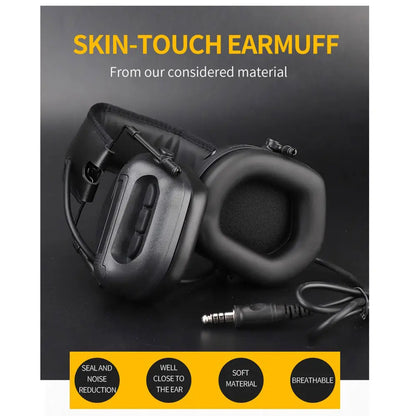 SINAIRSOFT New Tactical Headset Pickup Noise Cancelling Headphones Communication Earphone