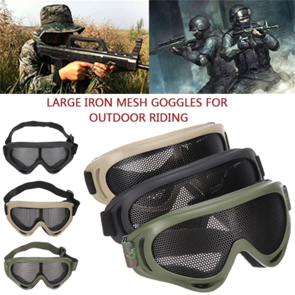 SINAIRSOFT Tactical Airsoft Hunting Metal Mesh Lens Goggle Eyewear