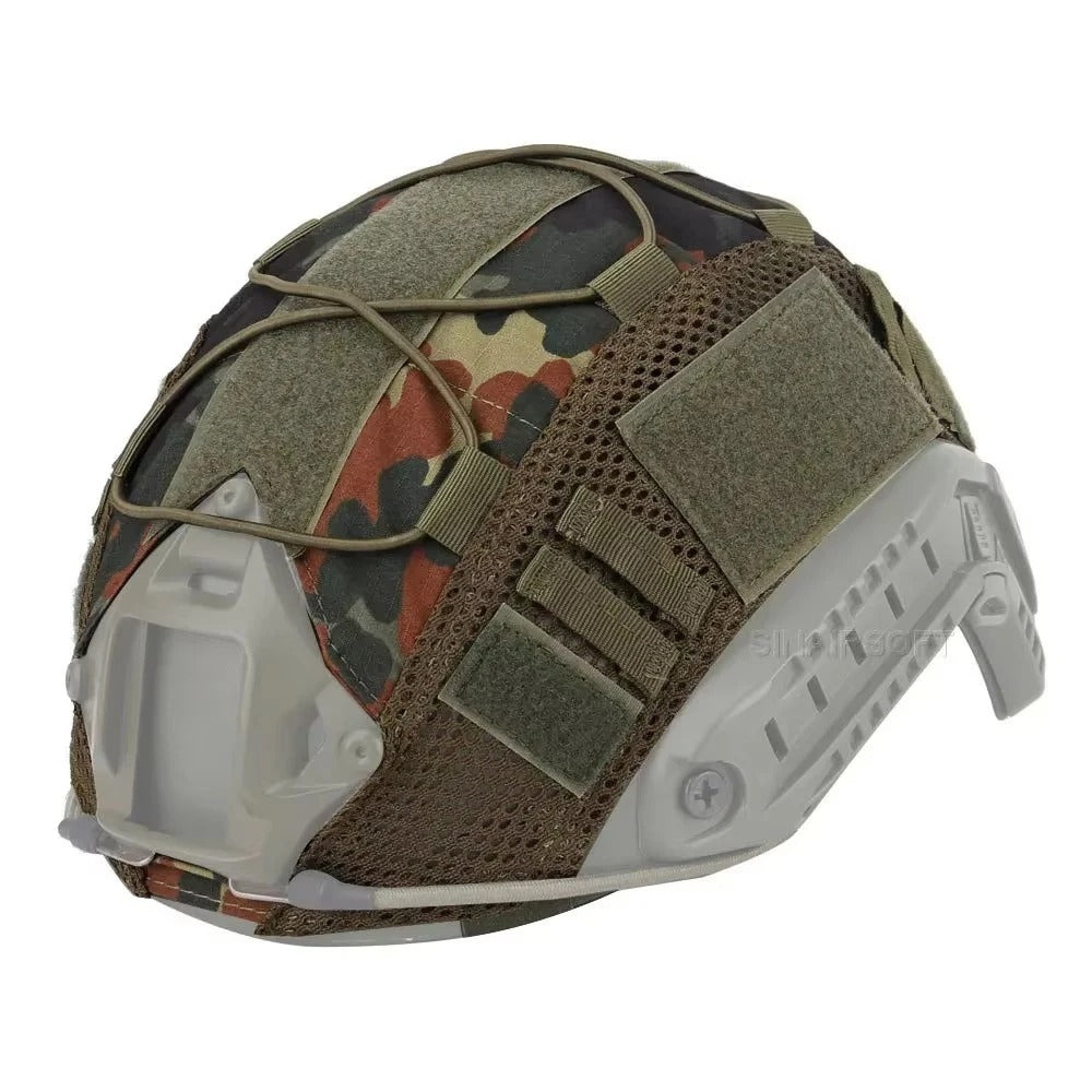 SINAIRSOFT Tactical Helmet Cover W/ mesh for Airsoft Hunting Fast Helmet Headwear