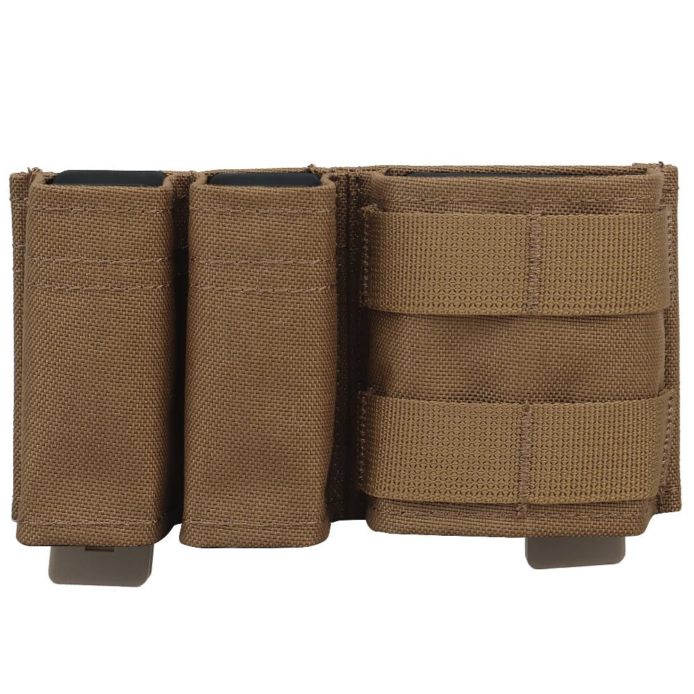 SINAIRSOFT Tactical 9mm 5.56 Magazine Pouch Open Top Mag Carrier MOLLE Rifle Pistol Holder