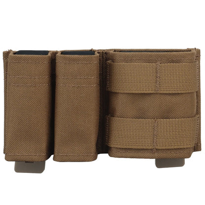 SINAIRSOFT Tactical 9mm 5.56 Magazine Pouch Open Top Mag Carrier MOLLE Rifle Pistol Holder