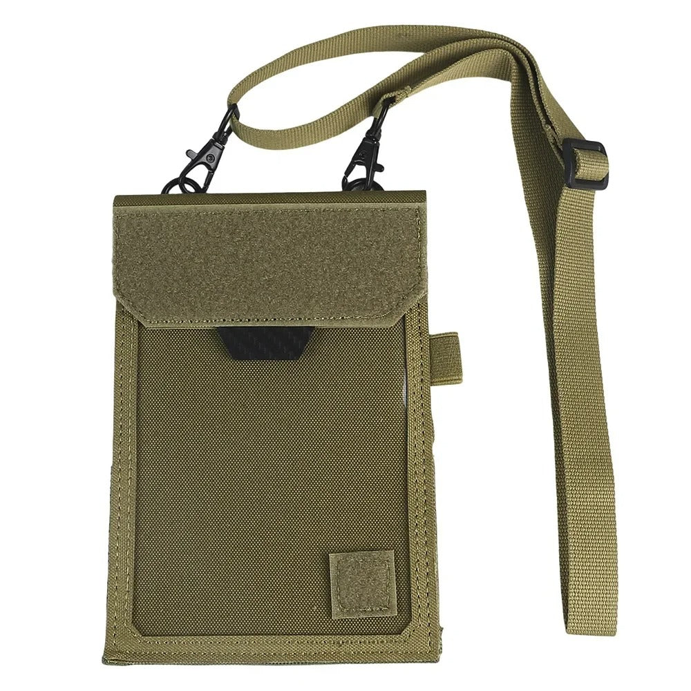 SINAIRSOFT Tactical ID Card Holder Hook & Loop Patch Badge Credit Bag Neck Lanyard Key Ring