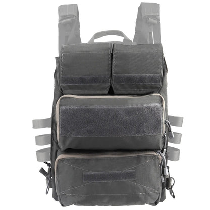 SINAIRSOFT Tactical Zip-on Panel Pouch Airsoft Plate Carrier Back Zip Pack Bag